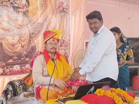 Felicitation (Samman) at Shri Thakur Ji Mandir
